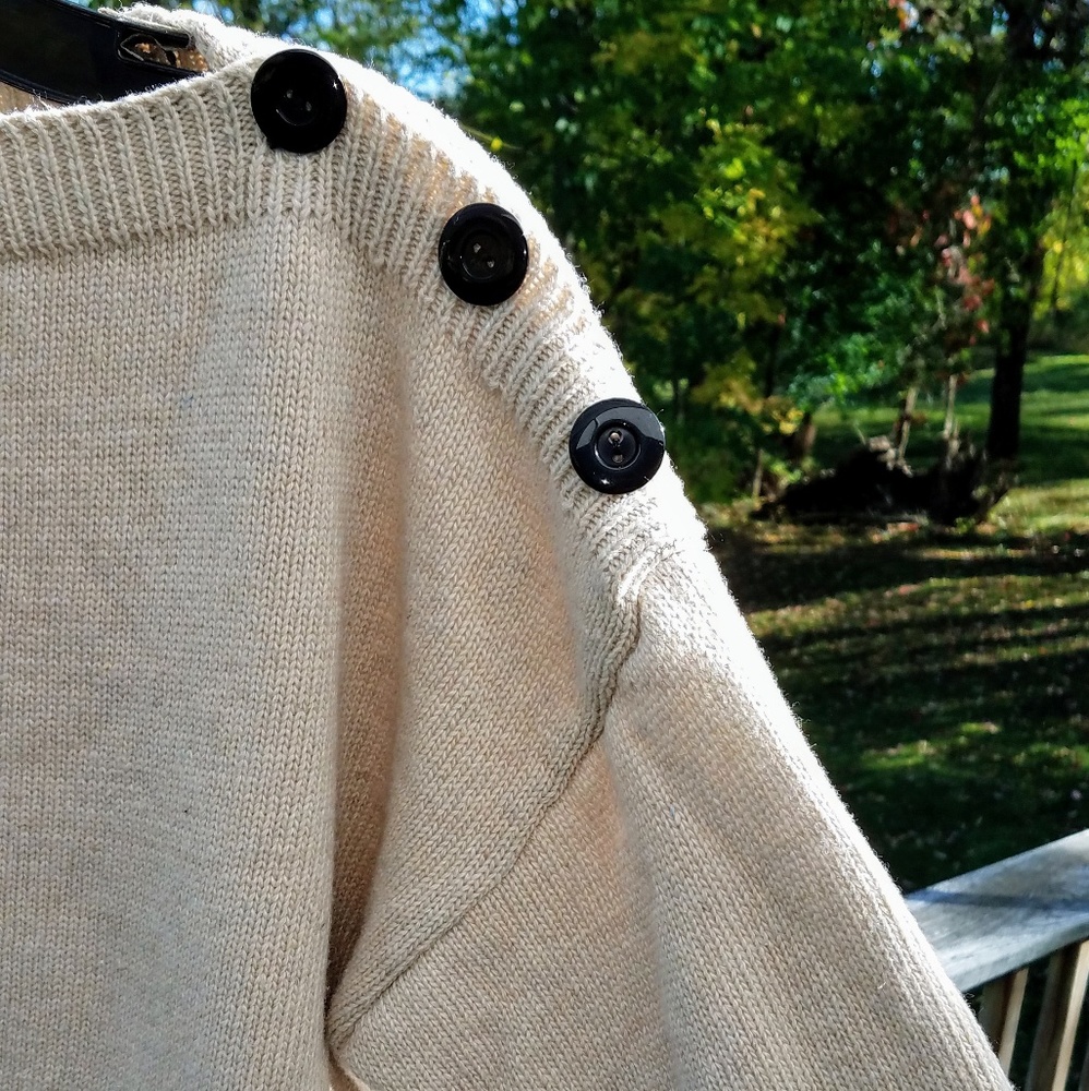 Button Shoulder Sweater - image 3